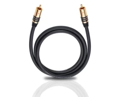 OEHLBACH Art. No. 21540 NF SUB SUBWOOFER RCA PHONO CABLE Black 10m SUBVUFERA KABELIS