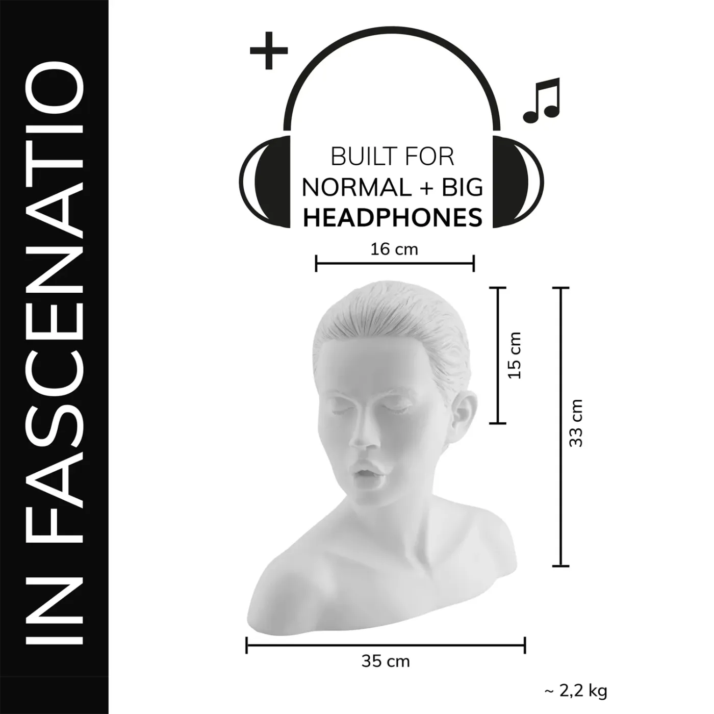 OEHLBACH Art. No. 35440 In Fascenatio Headphone stand AKSESUĀRI AUSTIŅĀM