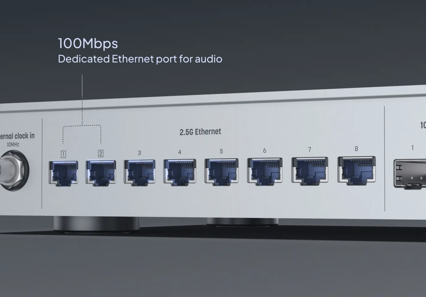 MATRIX AUDIO SS-1 PRO SILVER AUDIO GRADE NETWORK SWITCH ADAPTERIS / PĀRVEIDOTĀJS