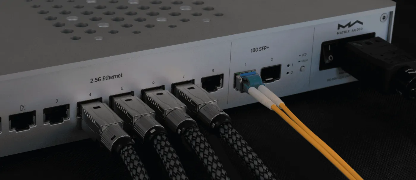 MATRIX AUDIO SS-1 PRO SILVER AUDIO GRADE NETWORK SWITCH ADAPTERIS / PĀRVEIDOTĀJS