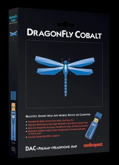 AUDIOQUEST DragonFly Cobalt USB DAC + Preamp + Headphone Amp ADAPTERIS / PĀRVEIDOTĀJS