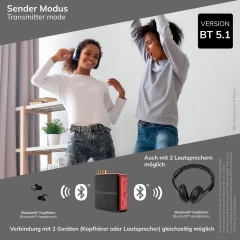 OEHLBACH OEHLBACH Art. No. 6053 BTR Evolution 5.0 Bluetooth Signāla raidītājs / uztvērējs Black/Red ADAPTERIS / PĀRVEIDOTĀJS