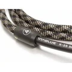 ViaBlue™ Item-No. 21312 X-25 SILVER POWER T6s SCHUTZKONTAKT/IEC C15 200cm STRĀVAS KABELIS / FILTRS