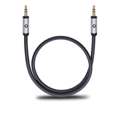 OEHLBACH Art. No. 60015 Black I-CONNECT J-35 MOBILE AUDIO CABLE, 3.5 MM AUDIO JACK TO 3.5 MM AUDIO CABLE 3.0m 3.5mm to 2 RCA