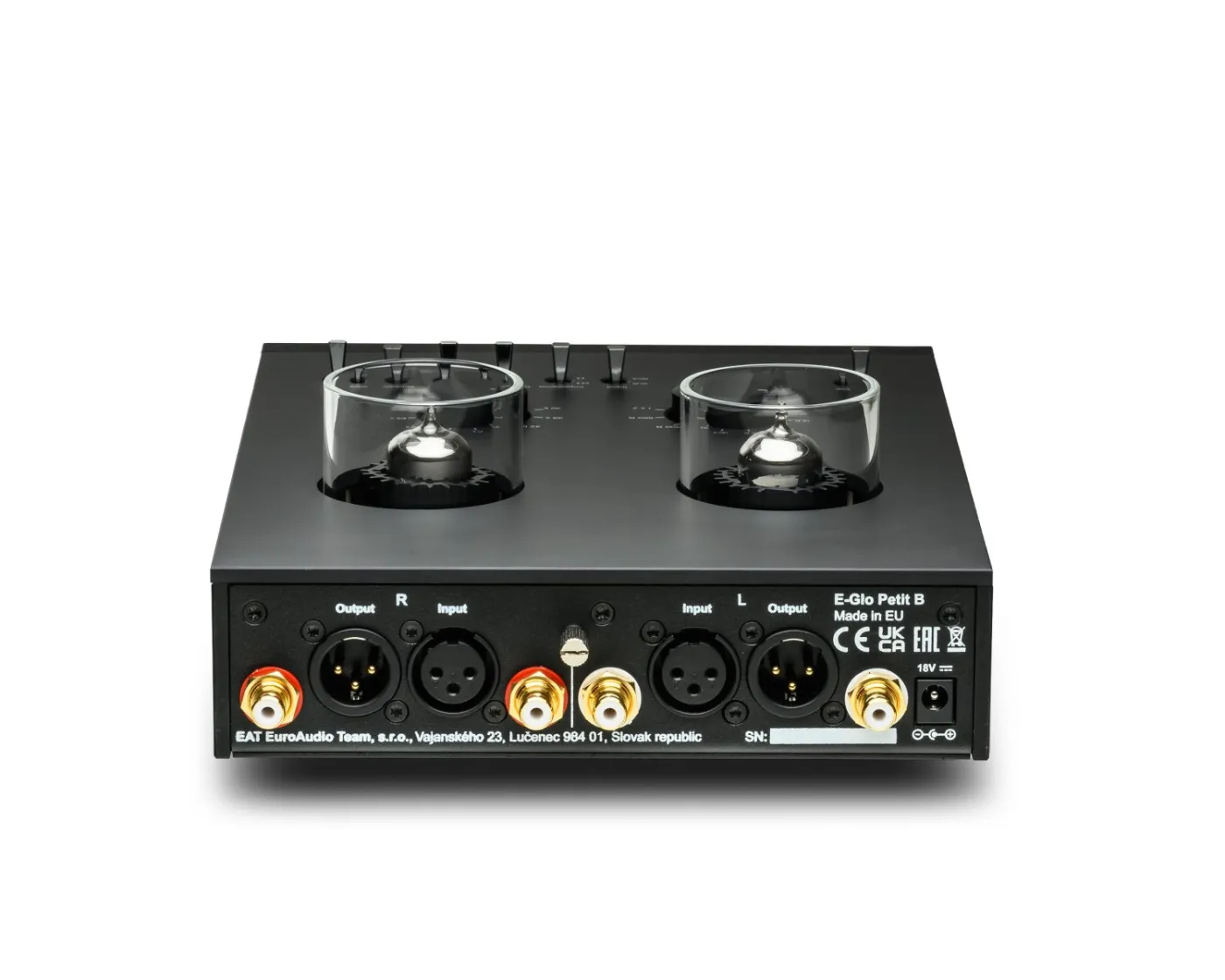 E.A.T. E-GLO PETIT B BLACK Phono Stage AKSESUĀRI VINILA ATSKAŅOTĀJAM