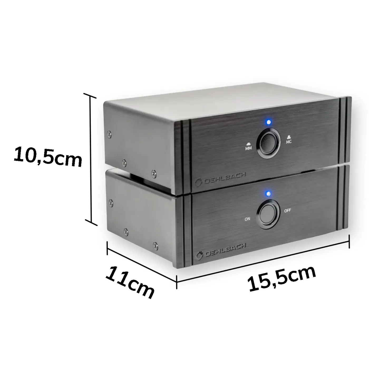 OEHLBACH Art. No. 13905 Twin Amp Ultra Phono Pre-Amp MM/MC AKSESUĀRI VINILA ATSKAŅOTĀJAM