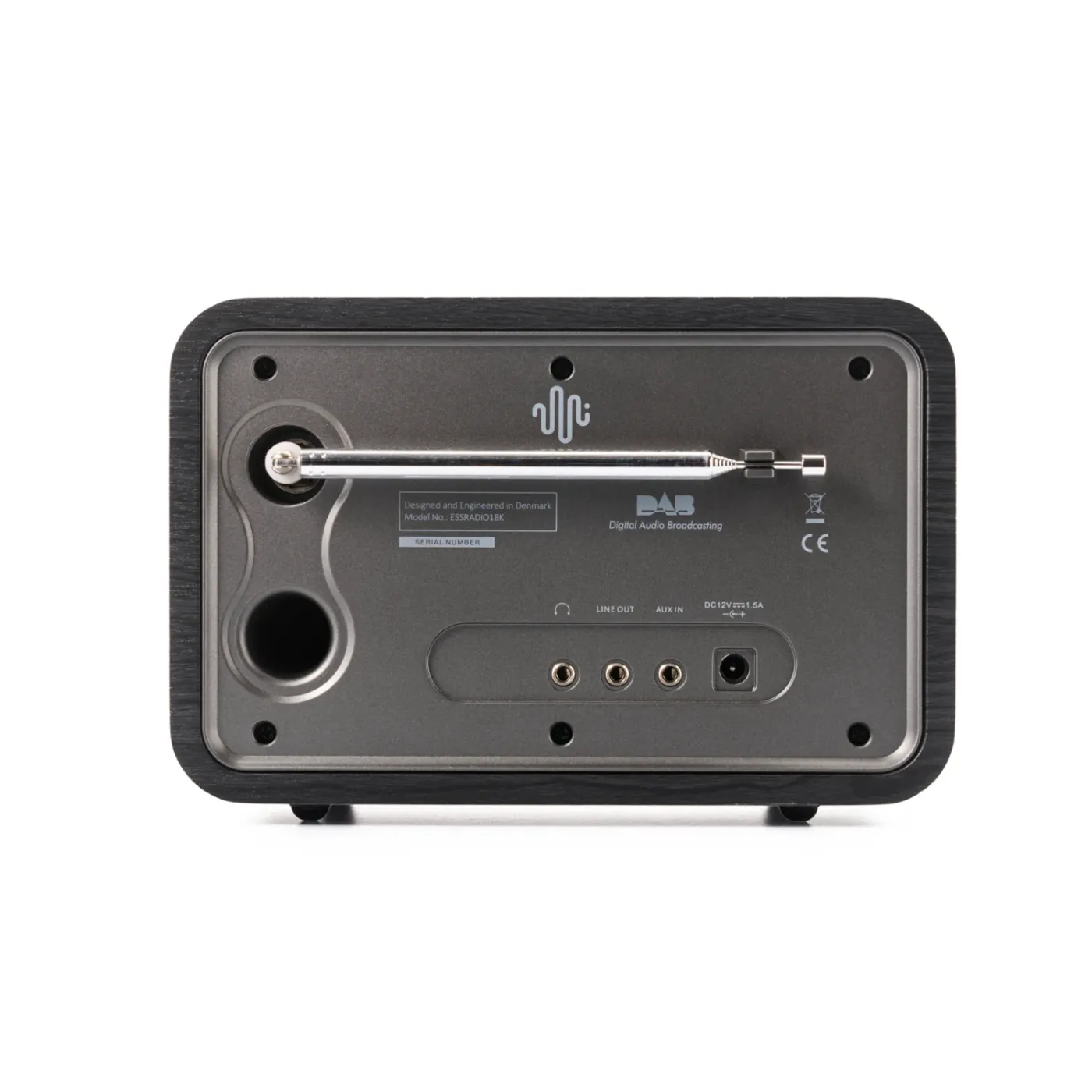 ESSENTIALS RADIO 1 BLACK (PVC) DAB+ / FM RADIO
