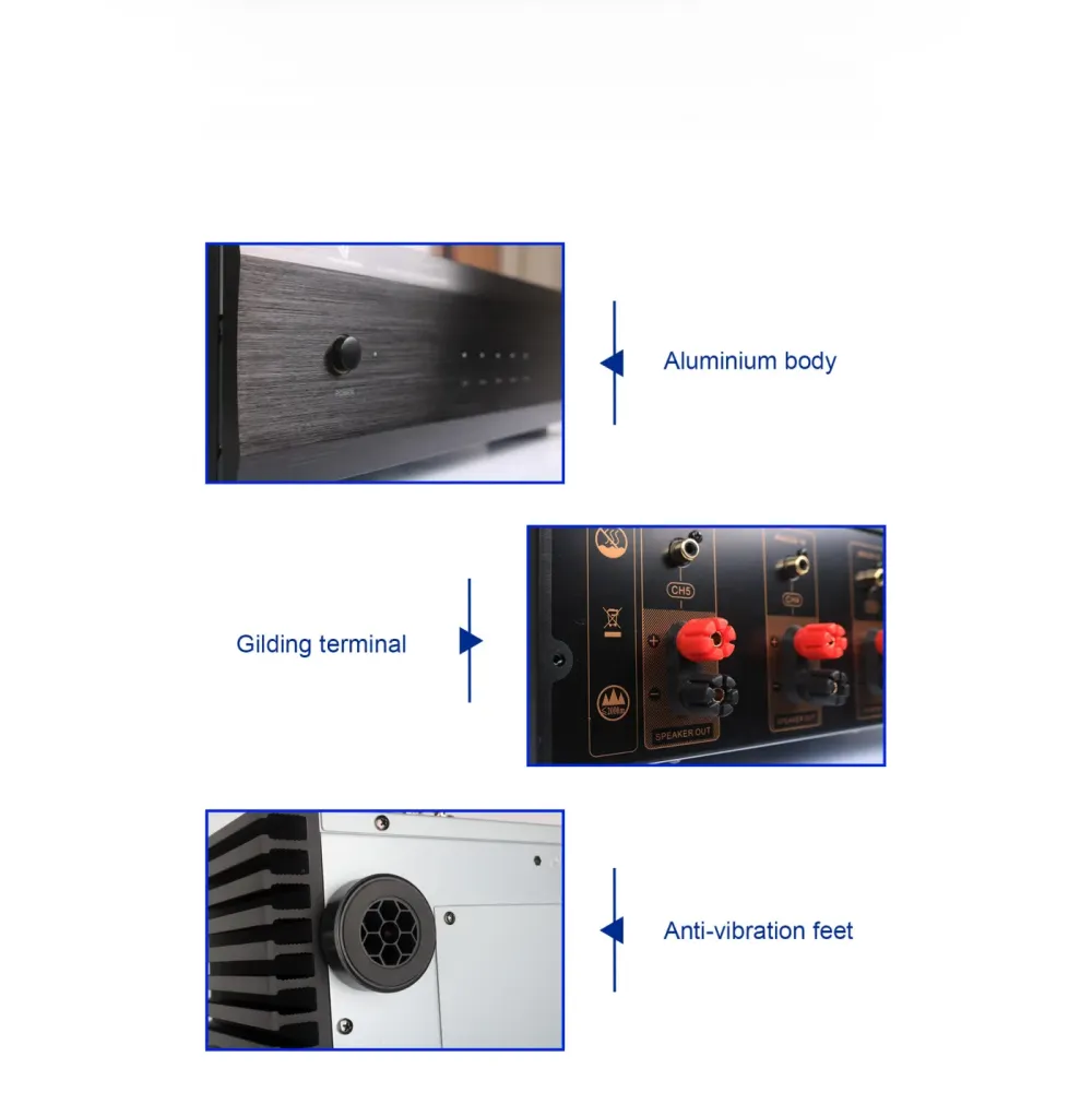 TONEWINNER AD-5100PA+ BLACK 5 KANĀLU JAUDAS PASTIPRINĀTĀJS