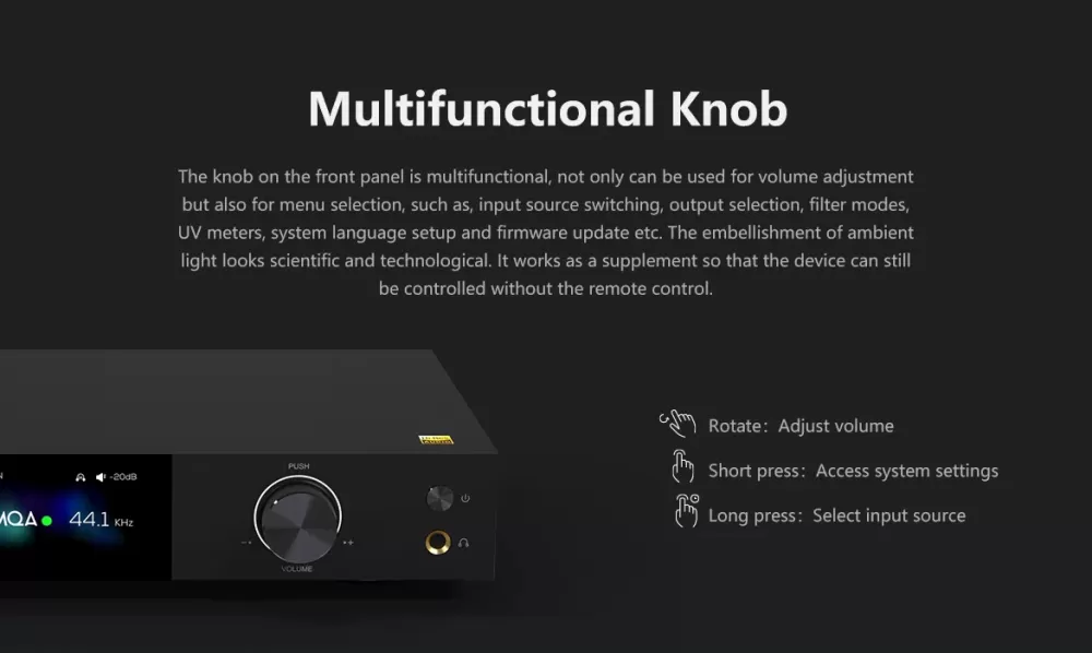 EVERSOLO DAC-Z8 BLACK DAC / CIPARU ANALOGAIS PĀRVEIDOTĀJS (DAC)