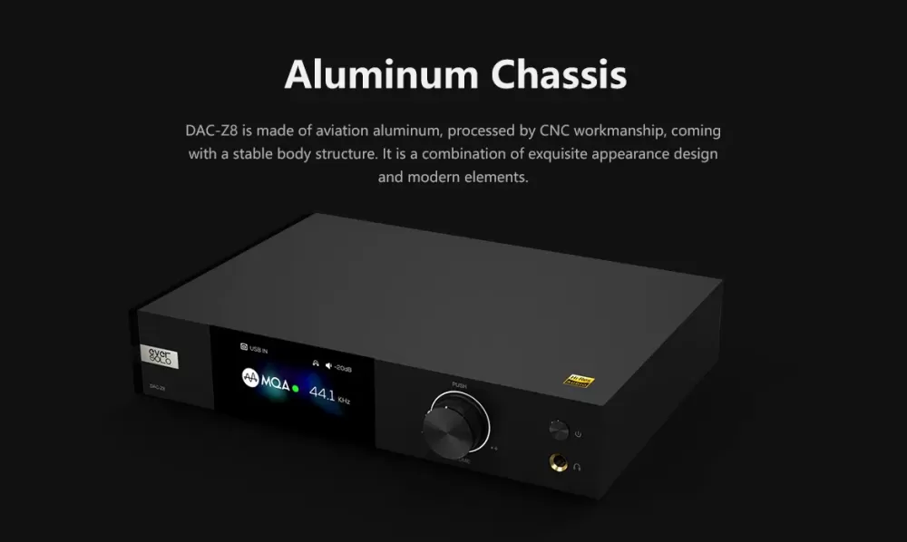 EVERSOLO DAC-Z8 BLACK DAC / CIPARU ANALOGAIS PĀRVEIDOTĀJS (DAC)