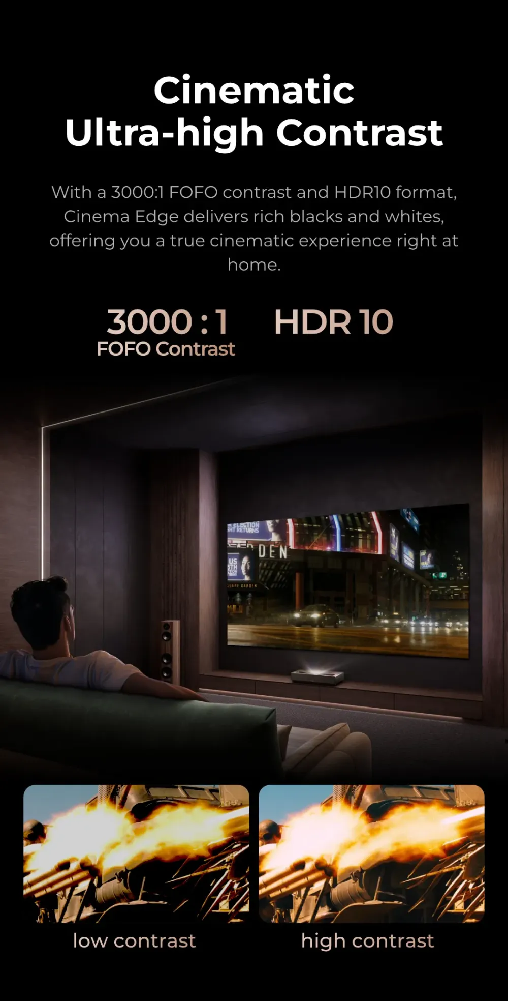 FORMOVIE CINEMA EDGE LASER TV PROJEKTORS