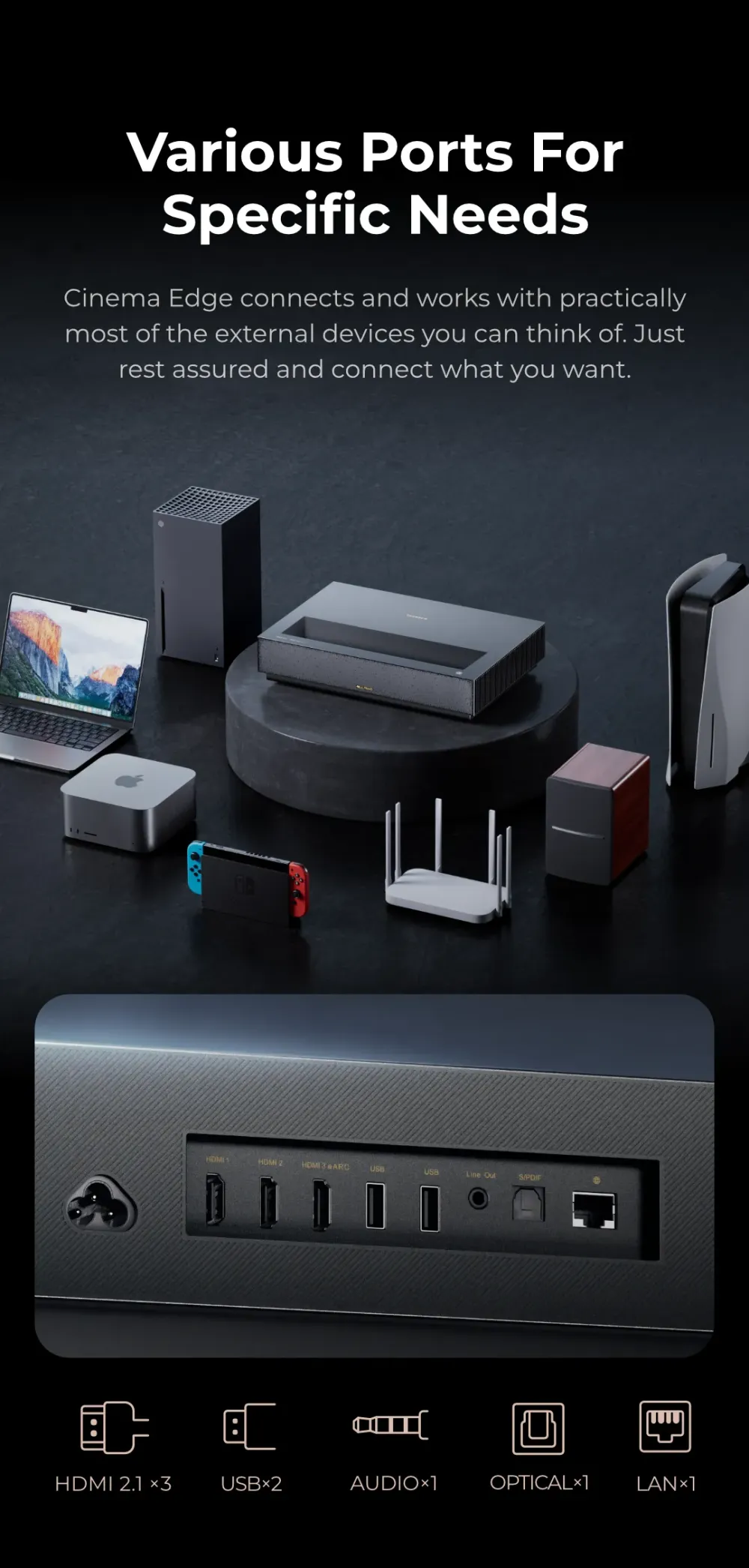 FORMOVIE CINEMA EDGE LASER TV PROJEKTORS