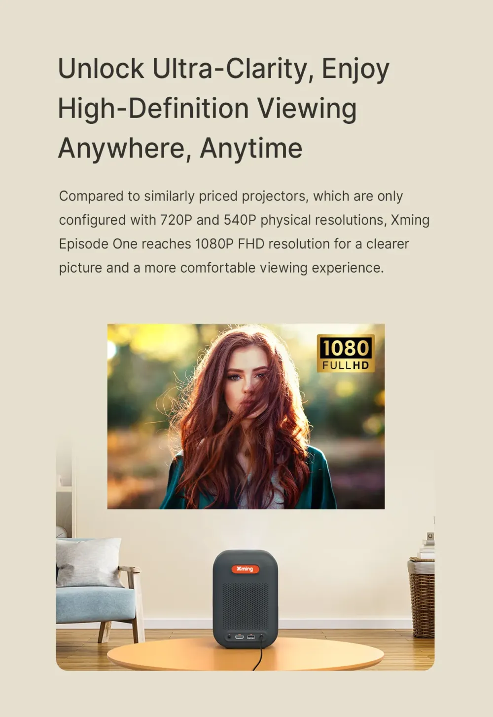 XMING EPISODE ONE Google TV PROJEKTORS