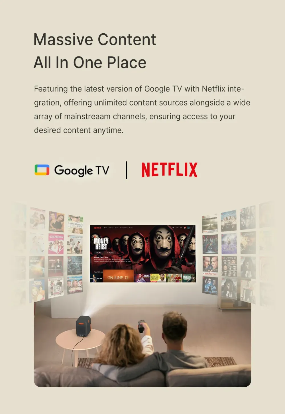 XMING EPISODE ONE Google TV PROJEKTORS